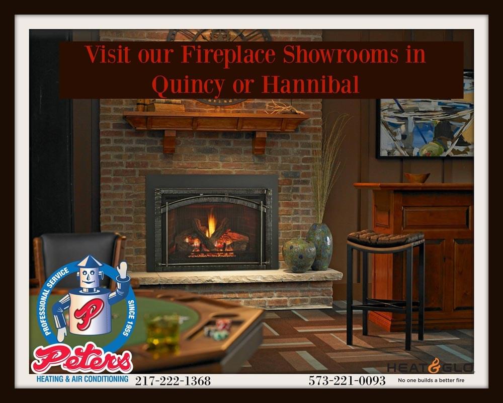 Visit our Fireplace Showrooms in Quincy or Hannibal
